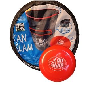 High Five Can Slam Disc Toss Game Pop Up Target Flying Disc Fun